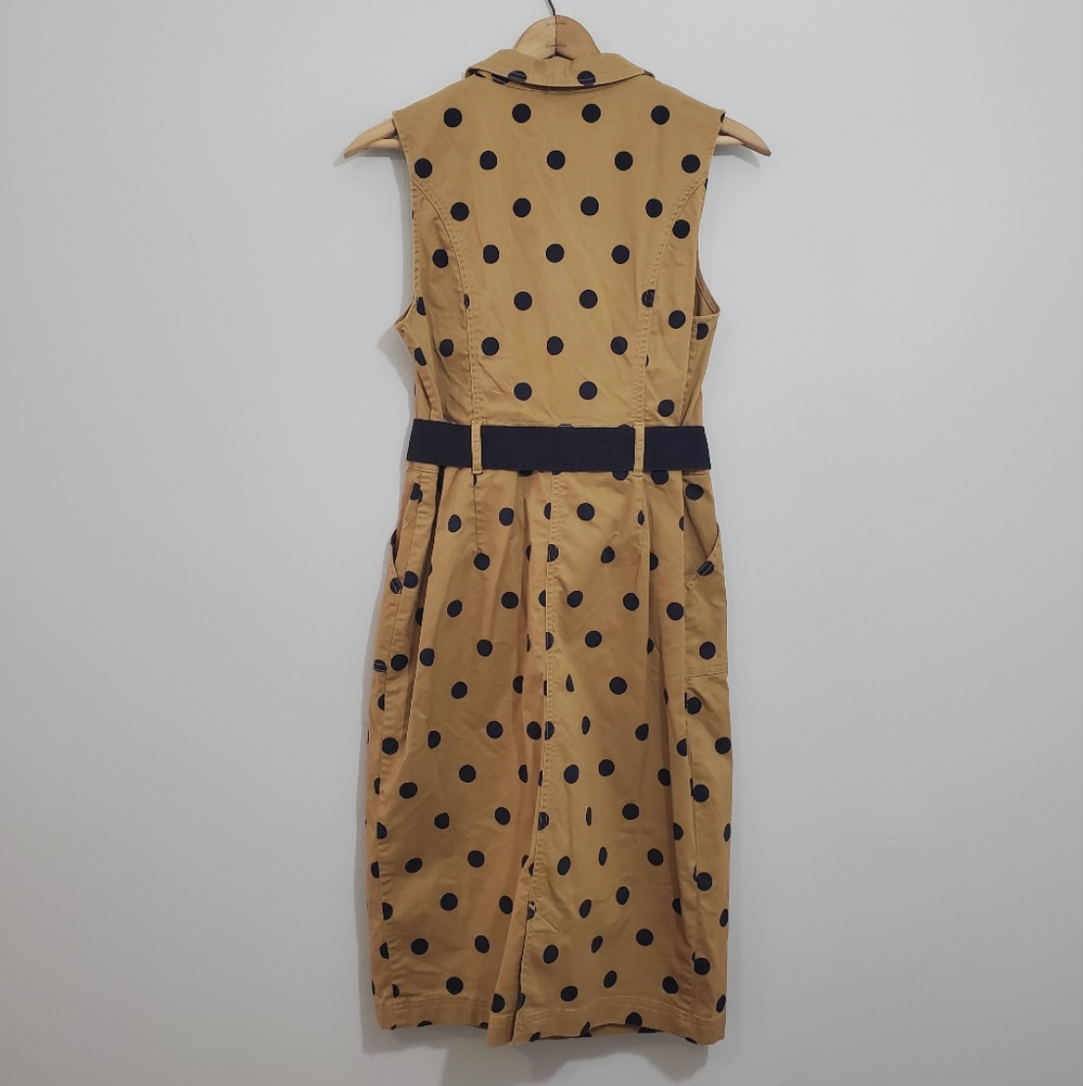 Boden Polka Dot Belted Sheath Dress - Picture 2 of 4